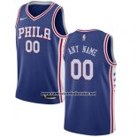 Camiseta Philadelphia 76ers Nike Personalizada 17-18 Azul