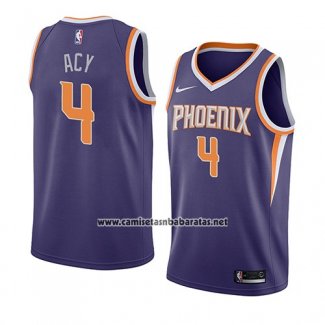 Camiseta Phoenix Suns Quincy Acy #4 Icon 2018 Violeta