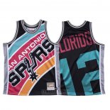 Camiseta San Antonio Spurs Lamarcus Aldridge #12 Mitchell & Ness Big Face Negro