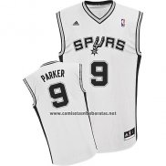 Camiseta San Antonio Spurs Tony Parker #9 Blanco