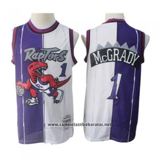 Camiseta Toronto Raptors Tracy Mcgrady #1 1998-99 Retro Violeta