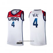 Camiseta USA 2021 Bradley Beal #4 Blanco