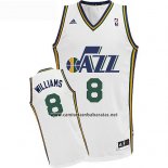 Camiseta Utah Jazz Deron Williams #8 Blanco