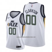 Camiseta Utah Jazz Jordan Clarkson #00 Association Edition Blanco