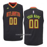 Camiseta Atlanta Hawks Adidas Personalizada Negro
