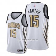 Camiseta Atlanta Hawks Vince Carter #15 Ciudad Edition Blanco