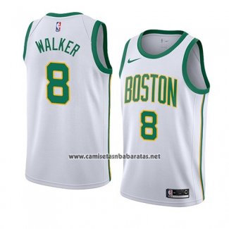 Camiseta Boston Celtics Kemba Walker #8 Ciudad 2019-20 Blanco