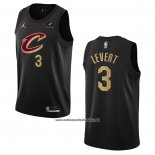 Camiseta Cleveland Cavaliers Caris Levert #3 Statement 2022-23 Negro