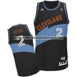 Camiseta Cleveland Cavaliers Kyrie Irving #2 Retro Negro Azul