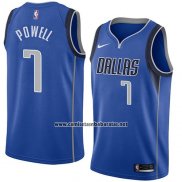 Camiseta Dallas Mavericks Dwight Powell #7 Icon 2018 Azul