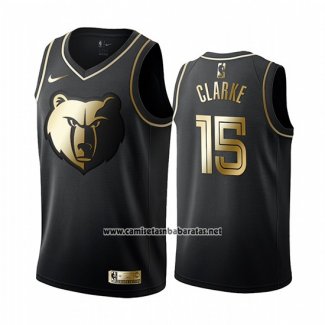 Camiseta Golden Edition Memphis Grizzlies Limited Brandon Clarke #15 Negro