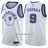 Camiseta Golden State Warriors Andre Iguodala #9 Hardwood 2017-18 Blanco