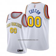 Camiseta Golden State Warriors Personalizada Classic Edition 2019-20 Blanco