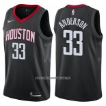 Camiseta Houston Rockets Ryan Anderson #33 Statement 2017-18 Negro