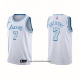 Camiseta Los Angeles Lakers Carmelo Anthony #7 Ciudad 2020-21 Blanco