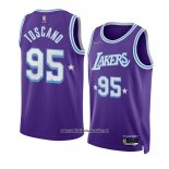 Camiseta Los Angeles Lakers Juan Toscano-Anderson #95 Ciudad 2021-22 Violeta