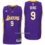 Camiseta Los Angeles Lakers Luol Deng #9 Violeta