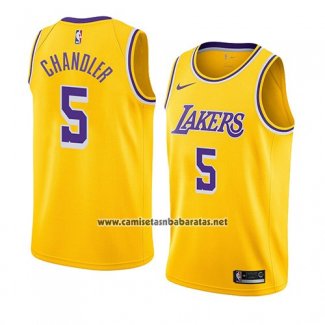 Camiseta Los Angeles Lakers Tyson Chandler #5 Icon 2018-19 Oro