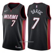 Camiseta Miami Heat Goran Dragic #7 2017-18 Negro