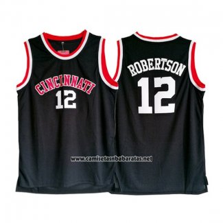 Camiseta NCAA Cincinnati Oscar Robertson #12 Negro