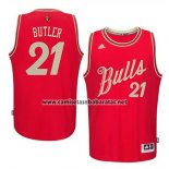 Camiseta Navidad 2015 Chicago Bulls Jimmy Butler #21 Rojo