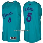 Camiseta Navidad 2016 Charlotte Hornets Nicolas Batum #5 Teal