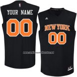 Camiseta Negro Moda New York Knicks Adidas Personalizada Negro