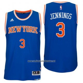 Camiseta New York Knicks Brandon Jennings #3 Azul