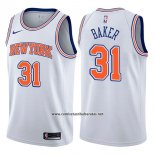 Camiseta New York Knicks Ron Baker #31 Statement 2017-18 Blanco