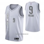Camiseta Oklahoma City Thunder D.J. Wilson #9 Ciudad 2021-22 Blanco