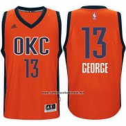 Camiseta Oklahoma City Thunder Paul George #13 Naranja