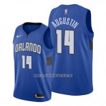 Camiseta Orlando Magic D.j. Augustin #14 Statement Edition Azul