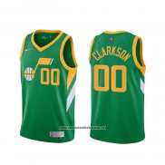 Camiseta Utah Jazz Donovan Jordan Clarkson #00 Earned 2020-21 Verde