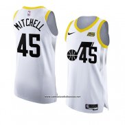 Camiseta Utah Jazz Donovan Mitchell #45 Association Autentico 2022-23 Blanco