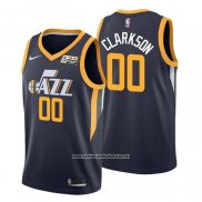 Camiseta Utah Jazz Jordan Clarkson #00 Icon Azul