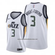 Camiseta Utah Jazz Justin Wright Foreman #3 Association 2019-20 Blanco